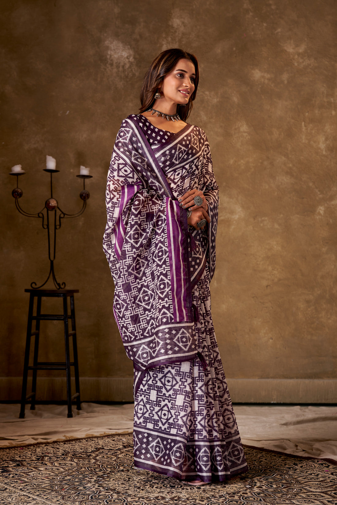 MULL COTTON PRINTED SAREE