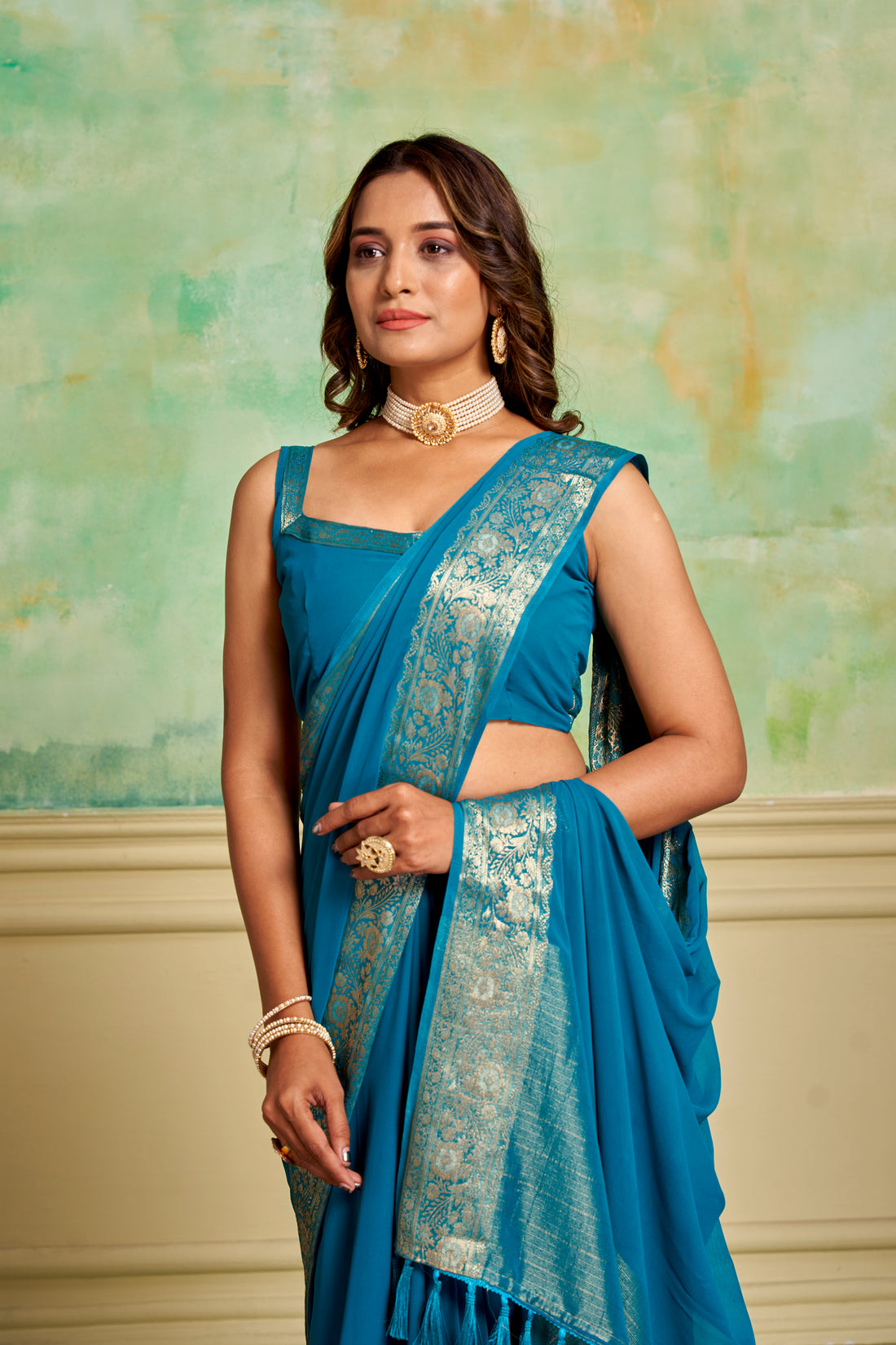 PURE VISCOSE HANDMADE SAREE