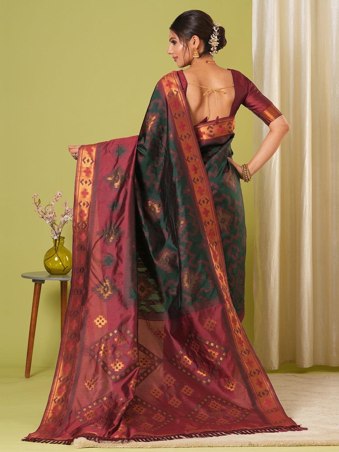 TISSUE SILK BADHANI  SAREE
