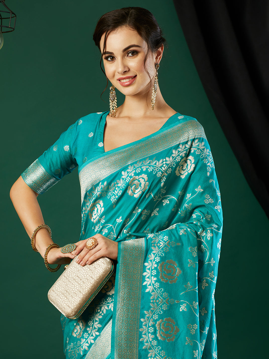 PURE CREP GRORGETTE SILK SAREE