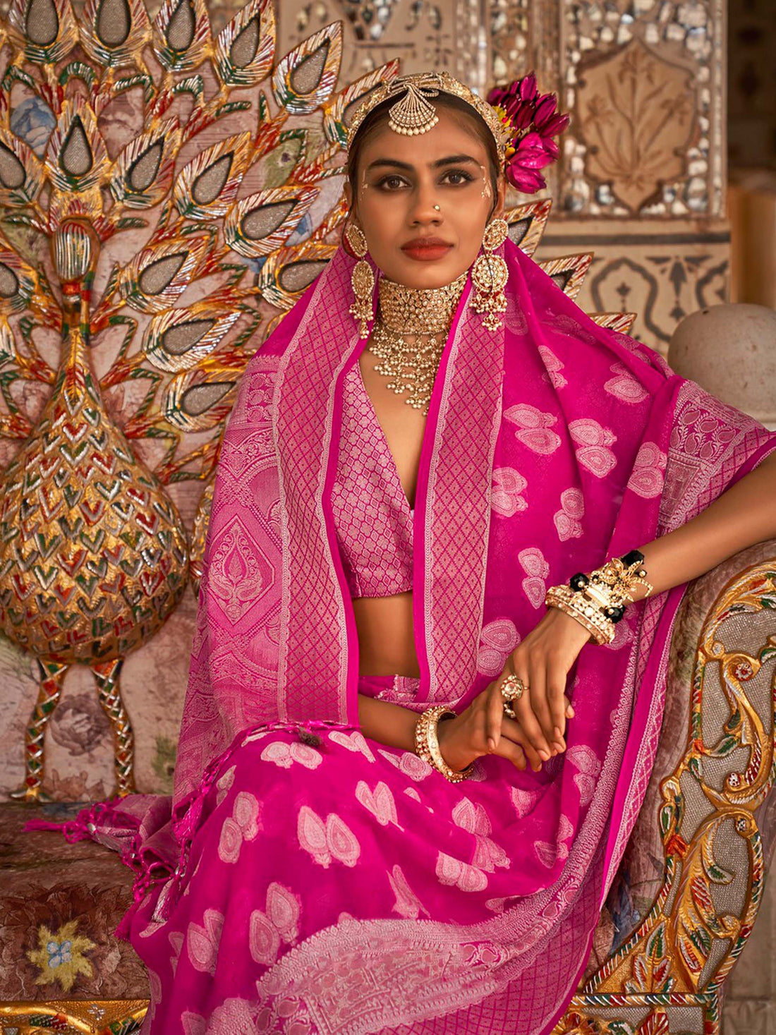 Upnyaas Pure Silk Saree