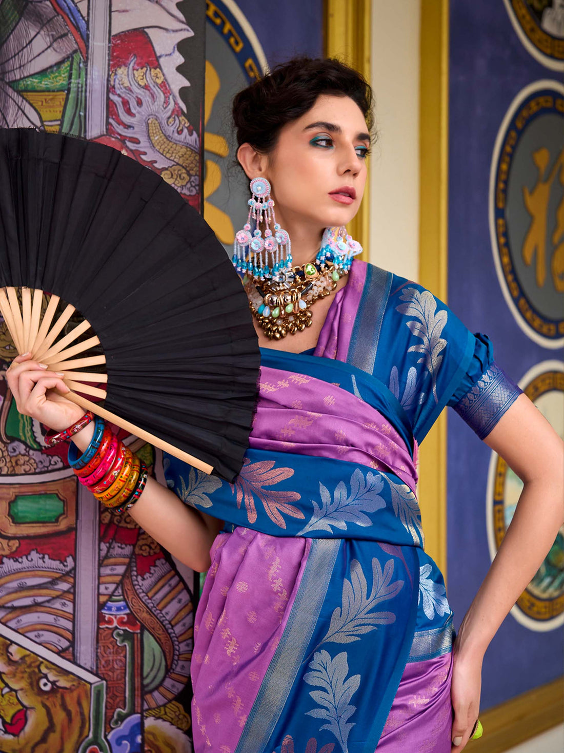 Leaf  Banarasi Silk Saree