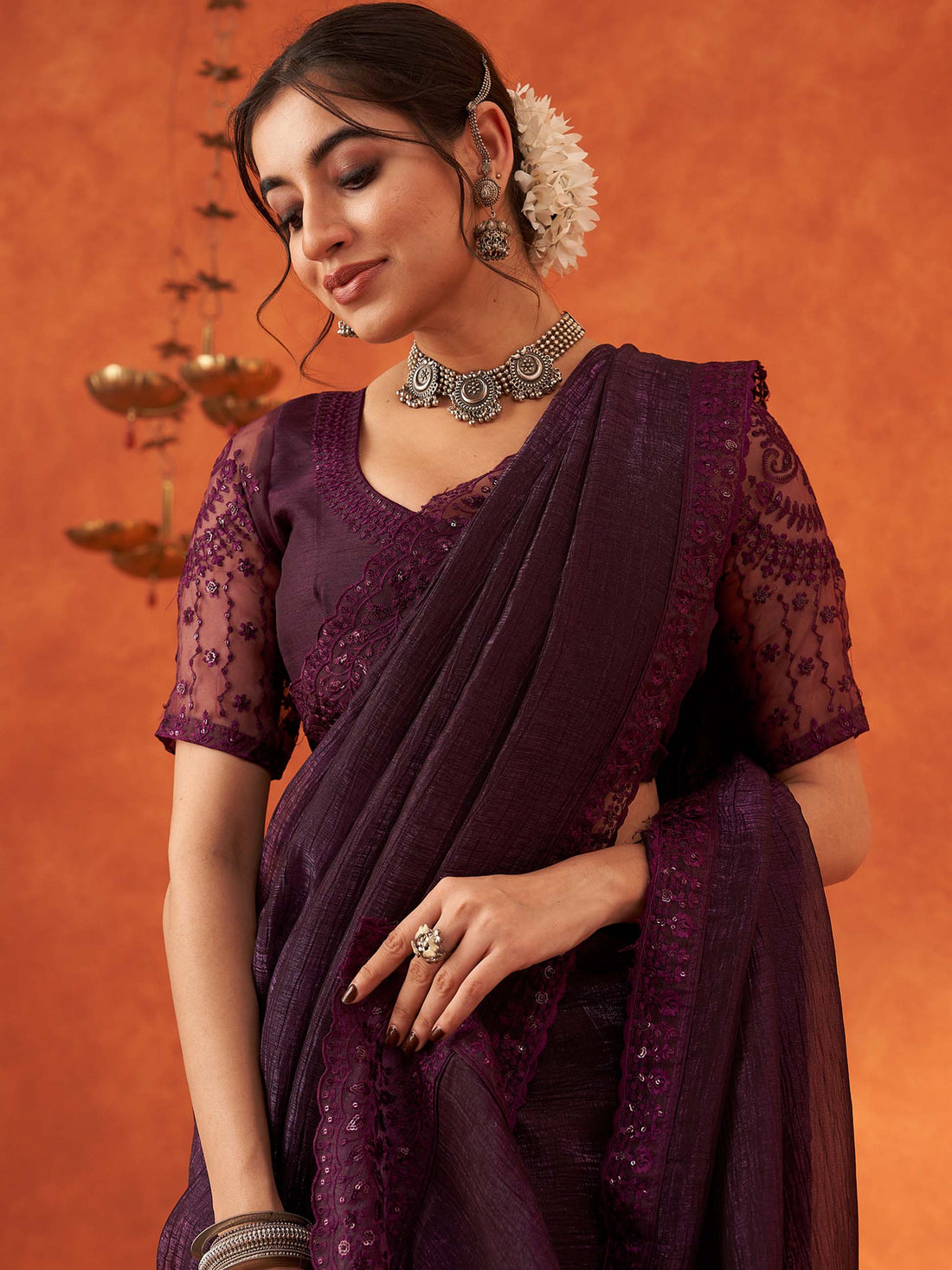 Anamika Pure Chiffon Saree