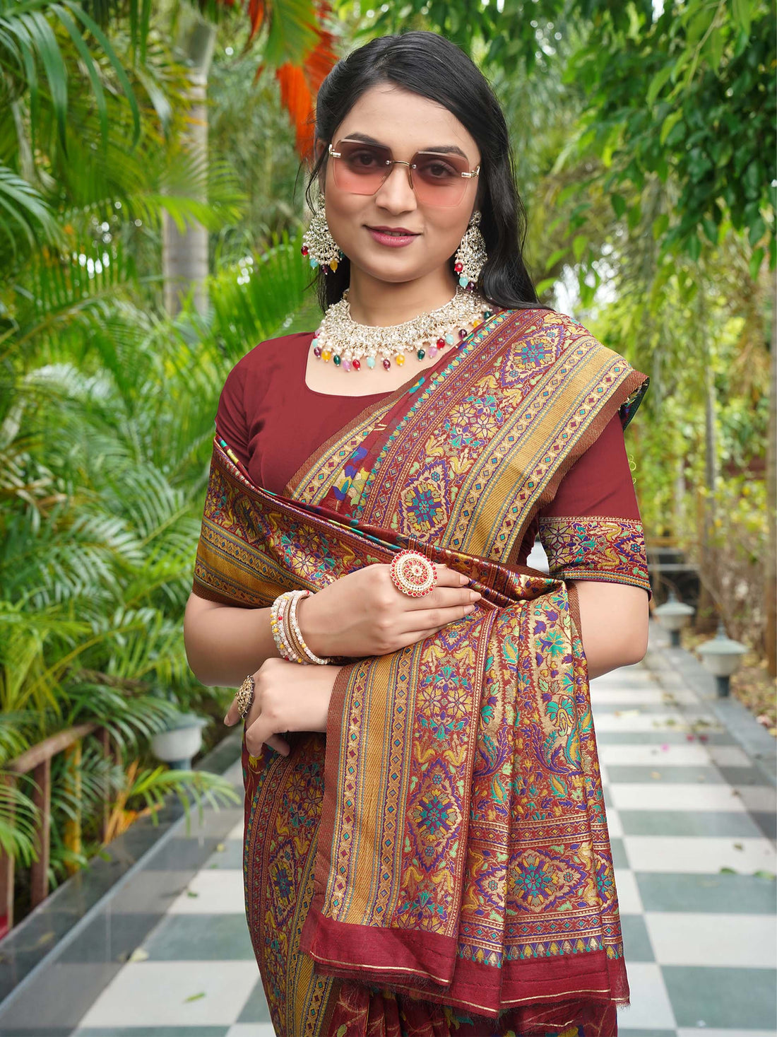Pashmina Cotton Soft Silk Saree