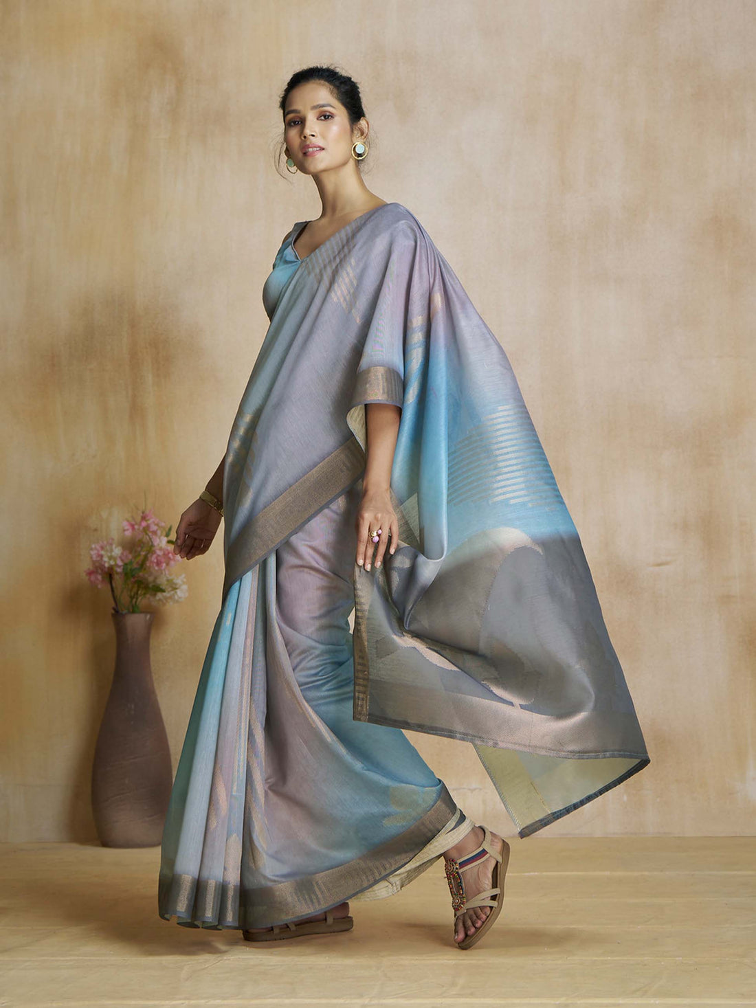 Watermelon Soft Silk Saree