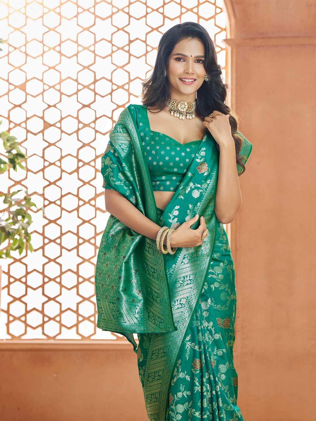 Savitri Vol Fabric Satin Saree
