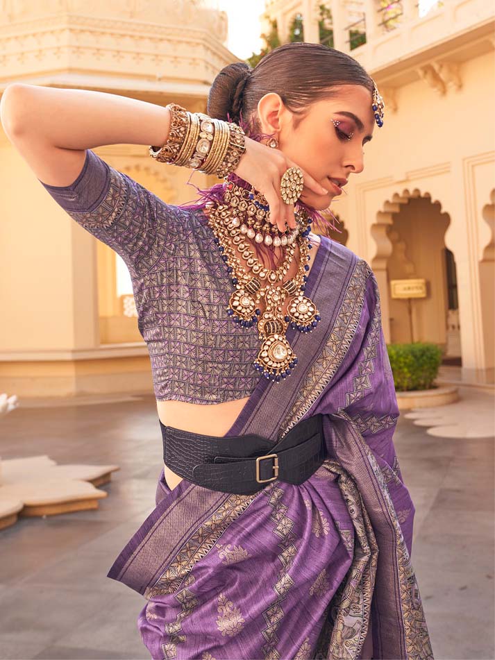 Kanyaadan Viscose Silk Saree