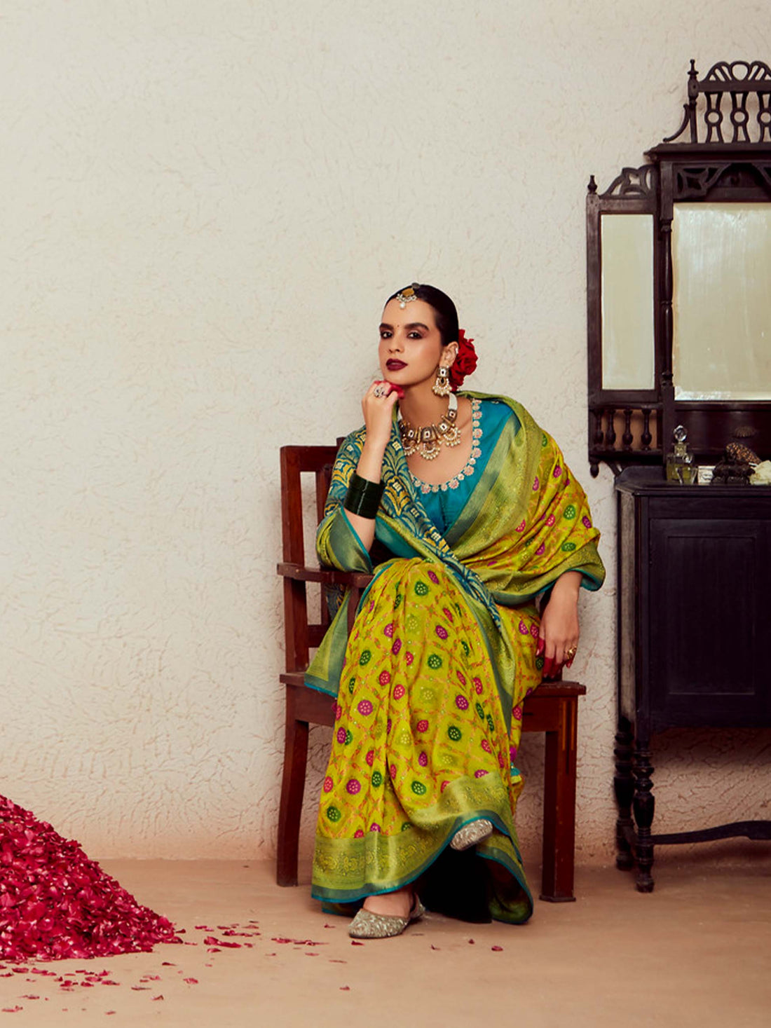 Meera Brasso Silk Saree