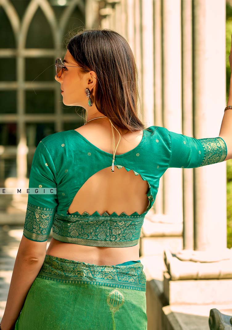 Zilmil Tissue Silk Saree