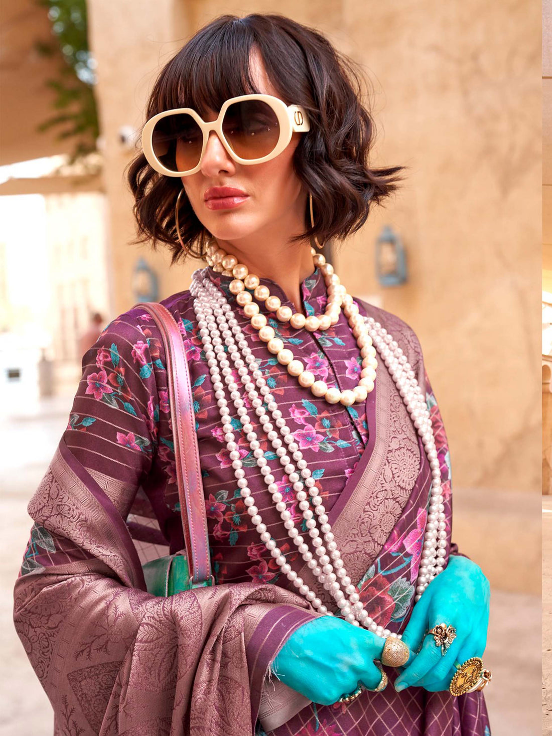 Kuro Pure Handloom Georgette Saree