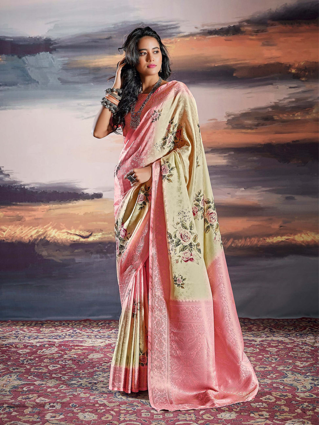 Pratishtha Silk Pure Satin Saree