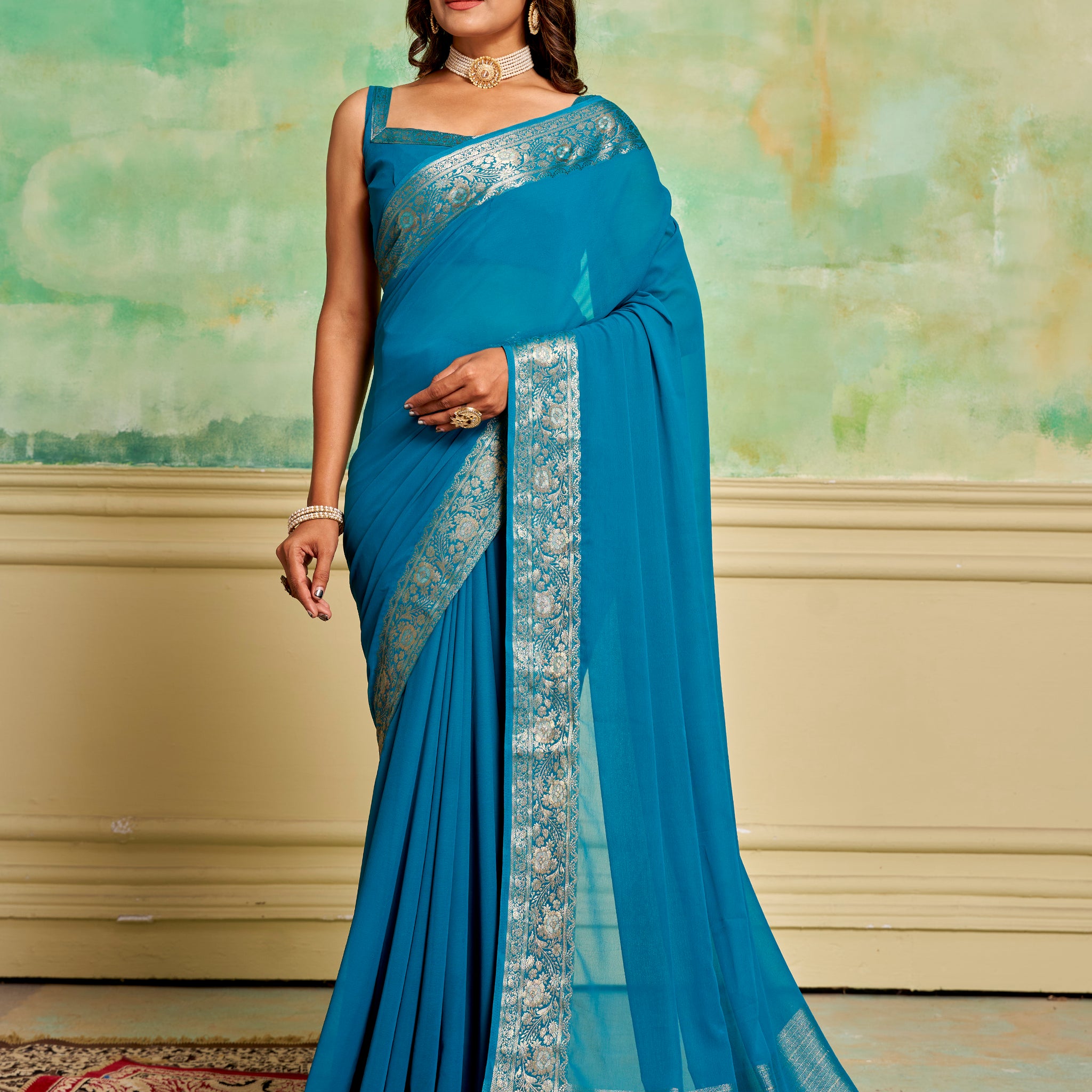 PURE VISCOSE HANDMADE SAREE