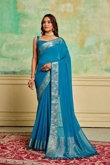 PURE VISCOSE HANDMADE SAREE