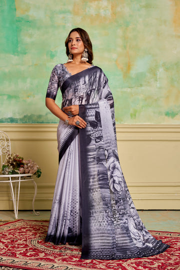FLORAL CREP SILK SAREE