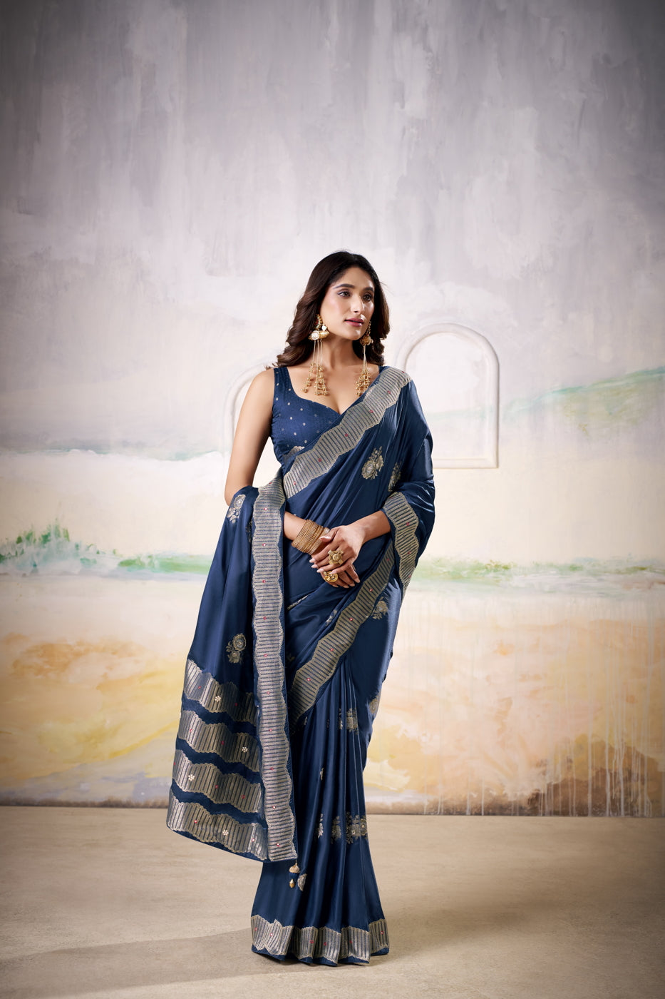 Preksha A Regal Charm Queen Saree Ensemble