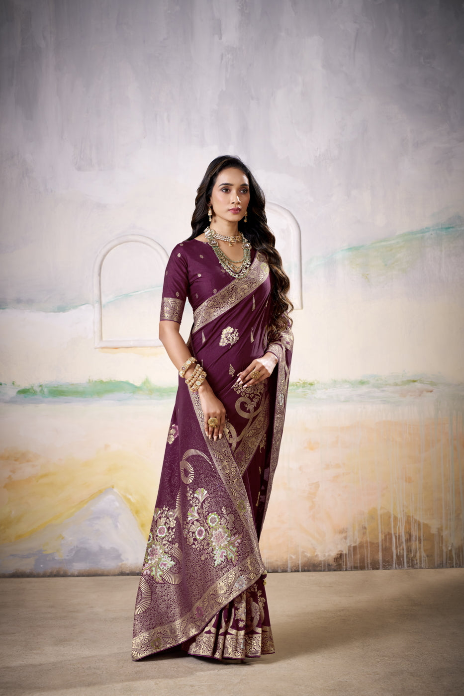 Vedanti Blossoms of Elegance Saree