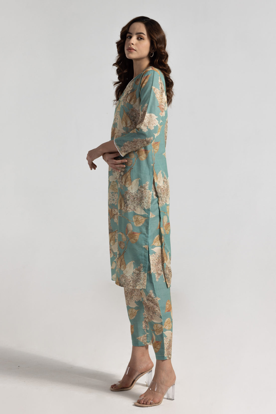 Floral Print 2-Piece Kurta Set