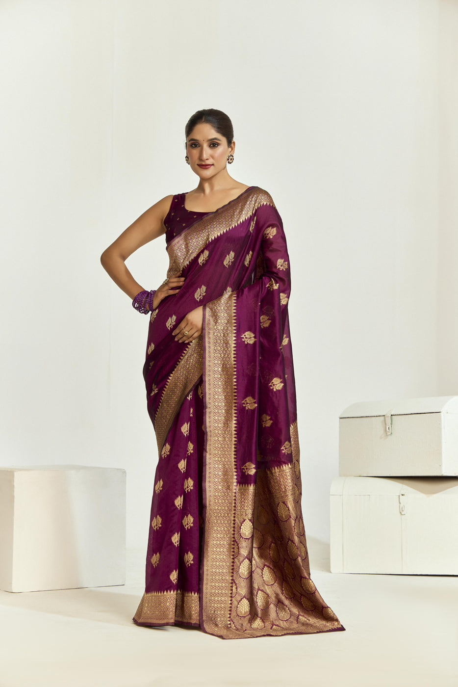 Royal Banarasi Art Silk Saree with Rich Zari Detailing