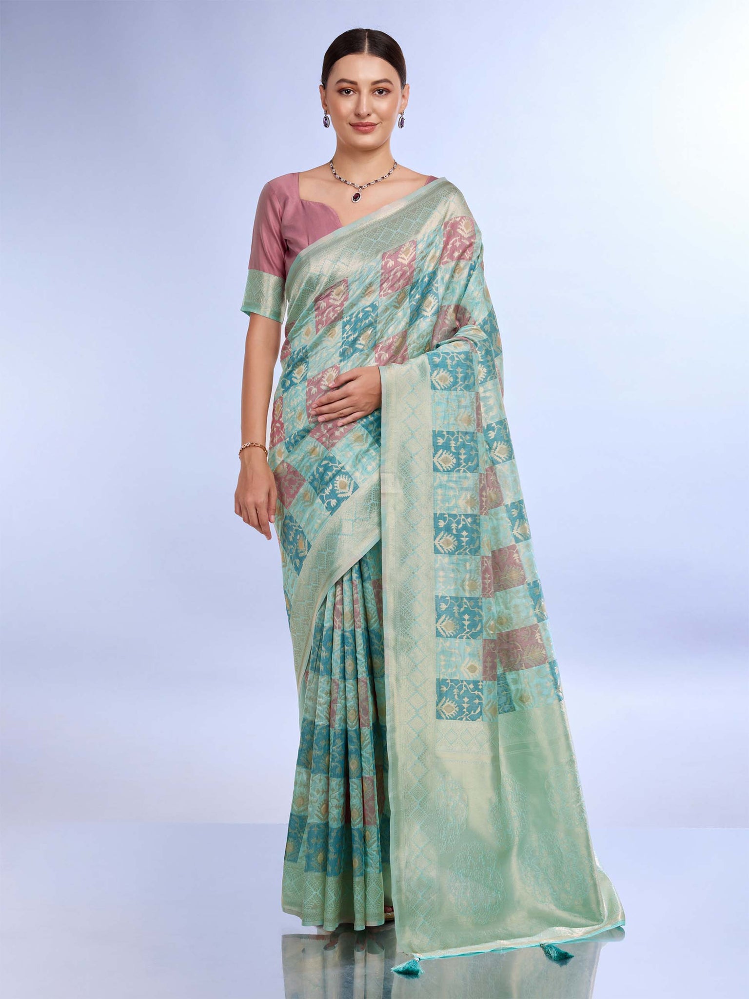 Umang Trendz Top Dyed Saree