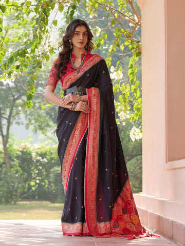 Kadamari Top Dyed Banarasi Saree