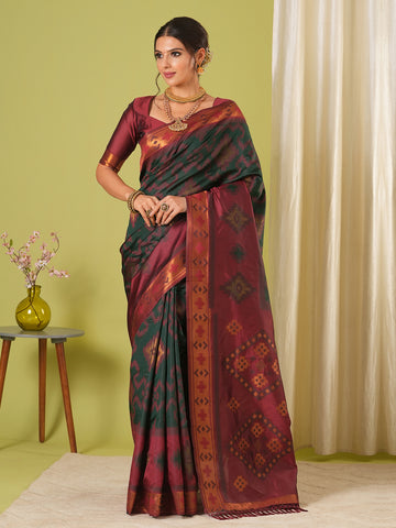 TISSUE SILK BADHANI  SAREE