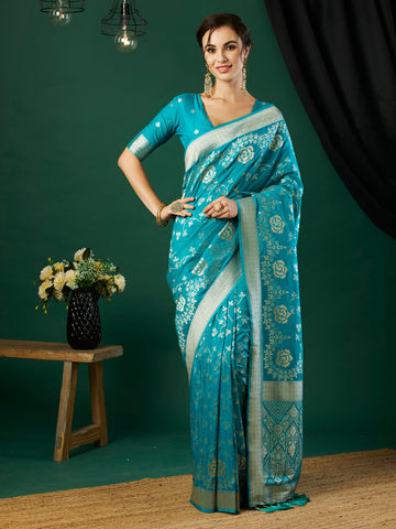PURE CREP GRORGETTE SILK SAREE