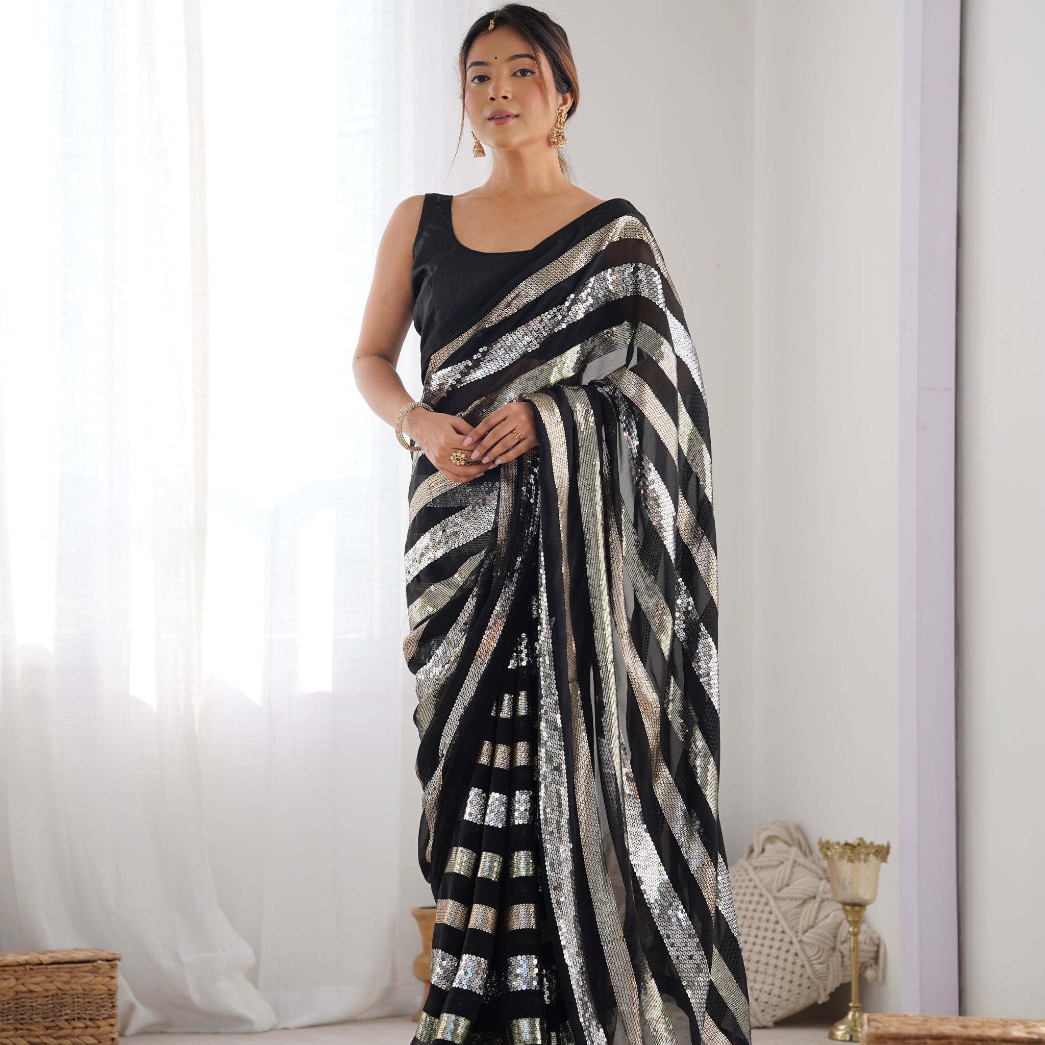 Sequined Seduction Saree