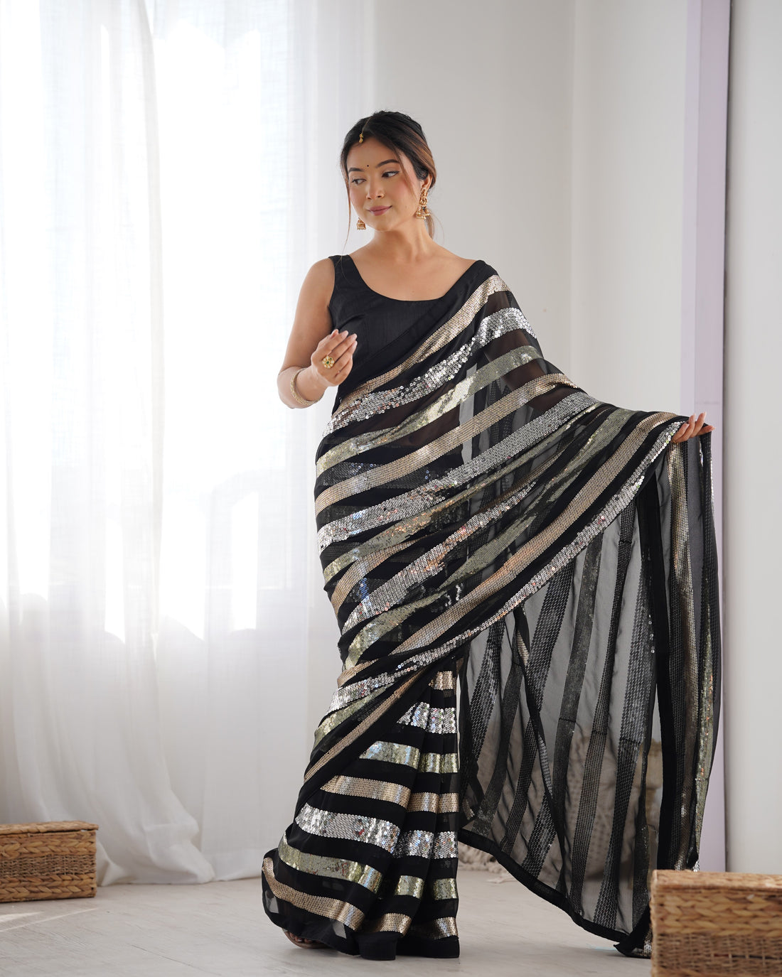 Sequined Seduction Saree