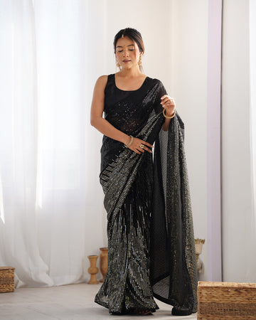Sassy Sequin Party Wear saree