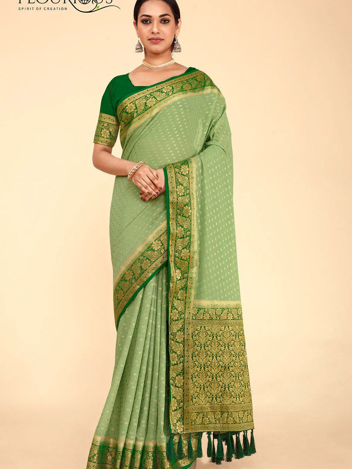 Bindia Green Viscose Saree