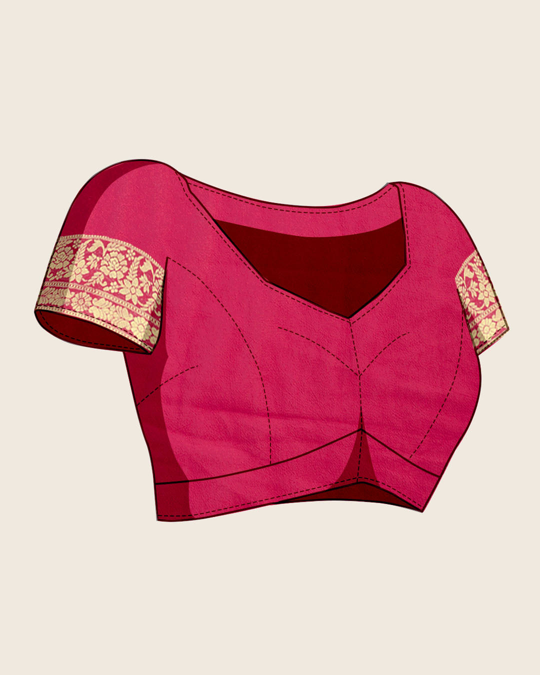 SUSHMA PINK VISCOSE SAREE