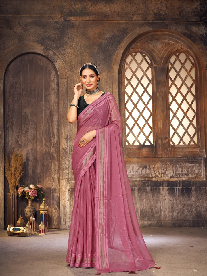 Saaj Purple Simmer Saree