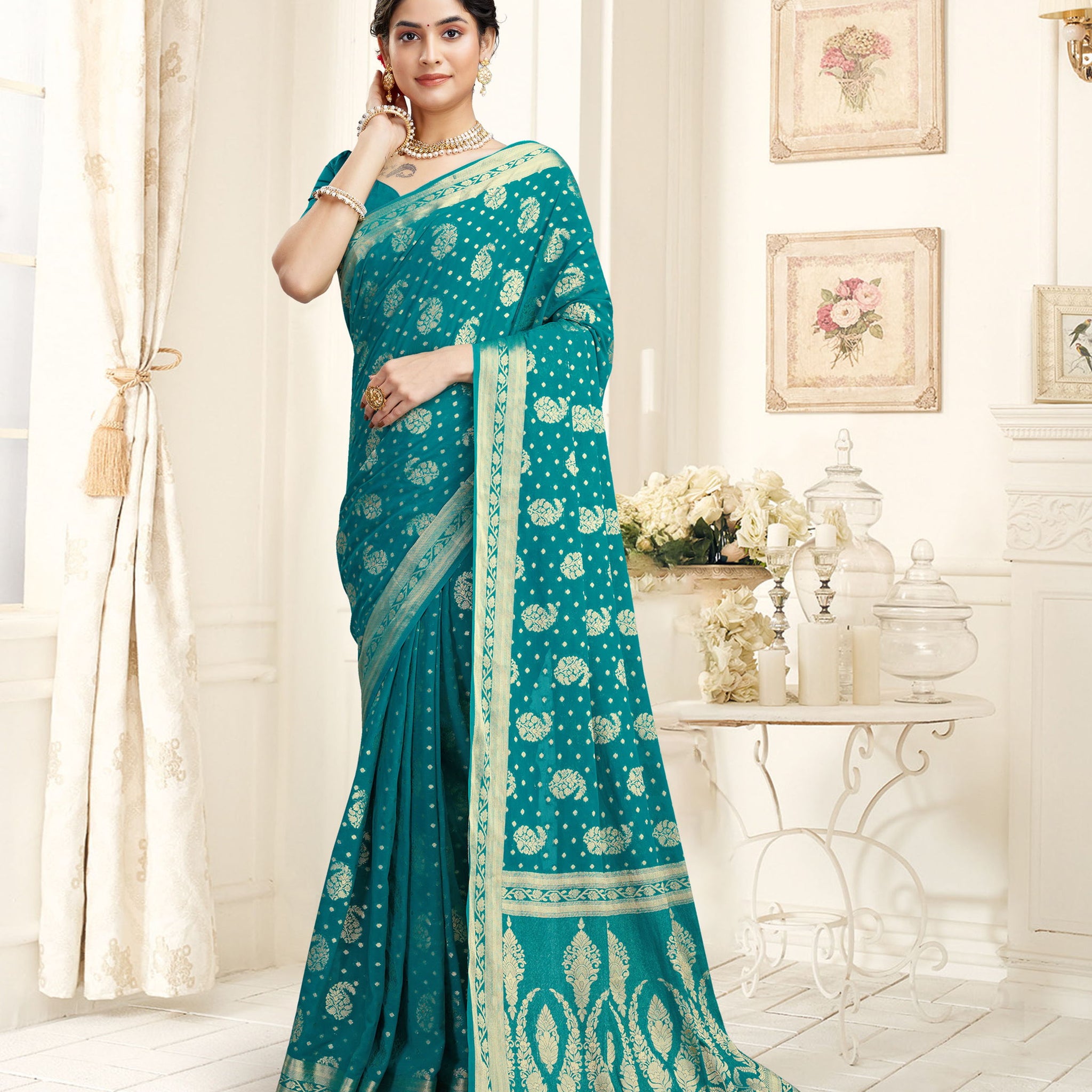 DISHA RAMA VISCOSE SAREE