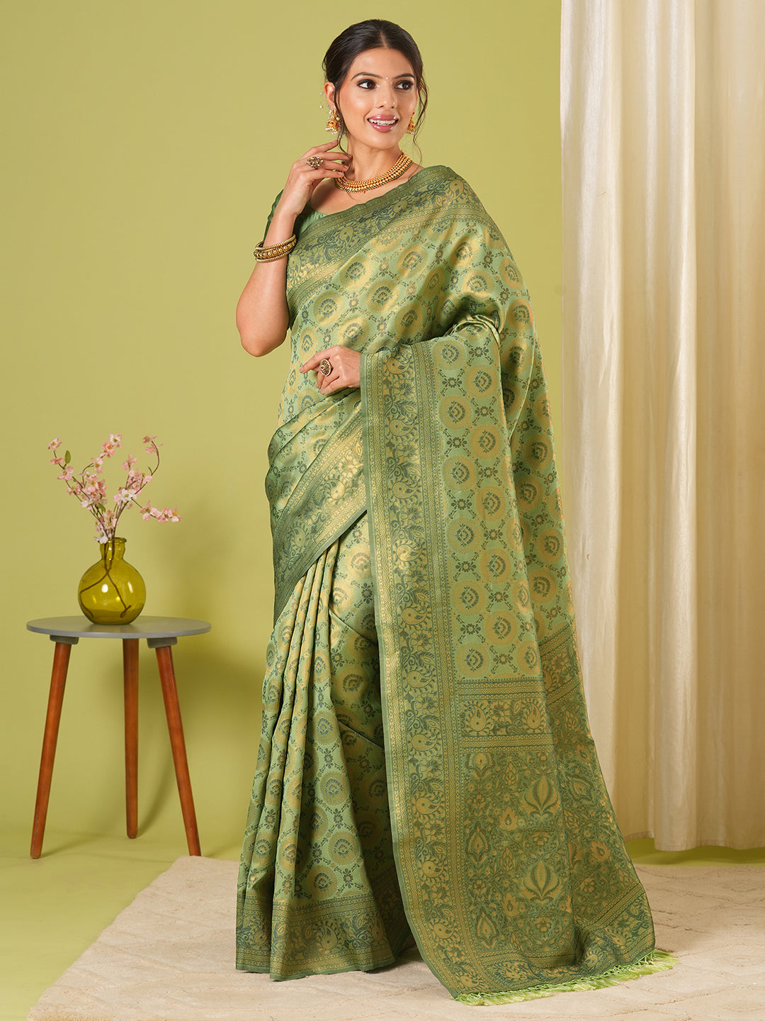 PURE TISSUE KANJIWARAM SILK SAREE