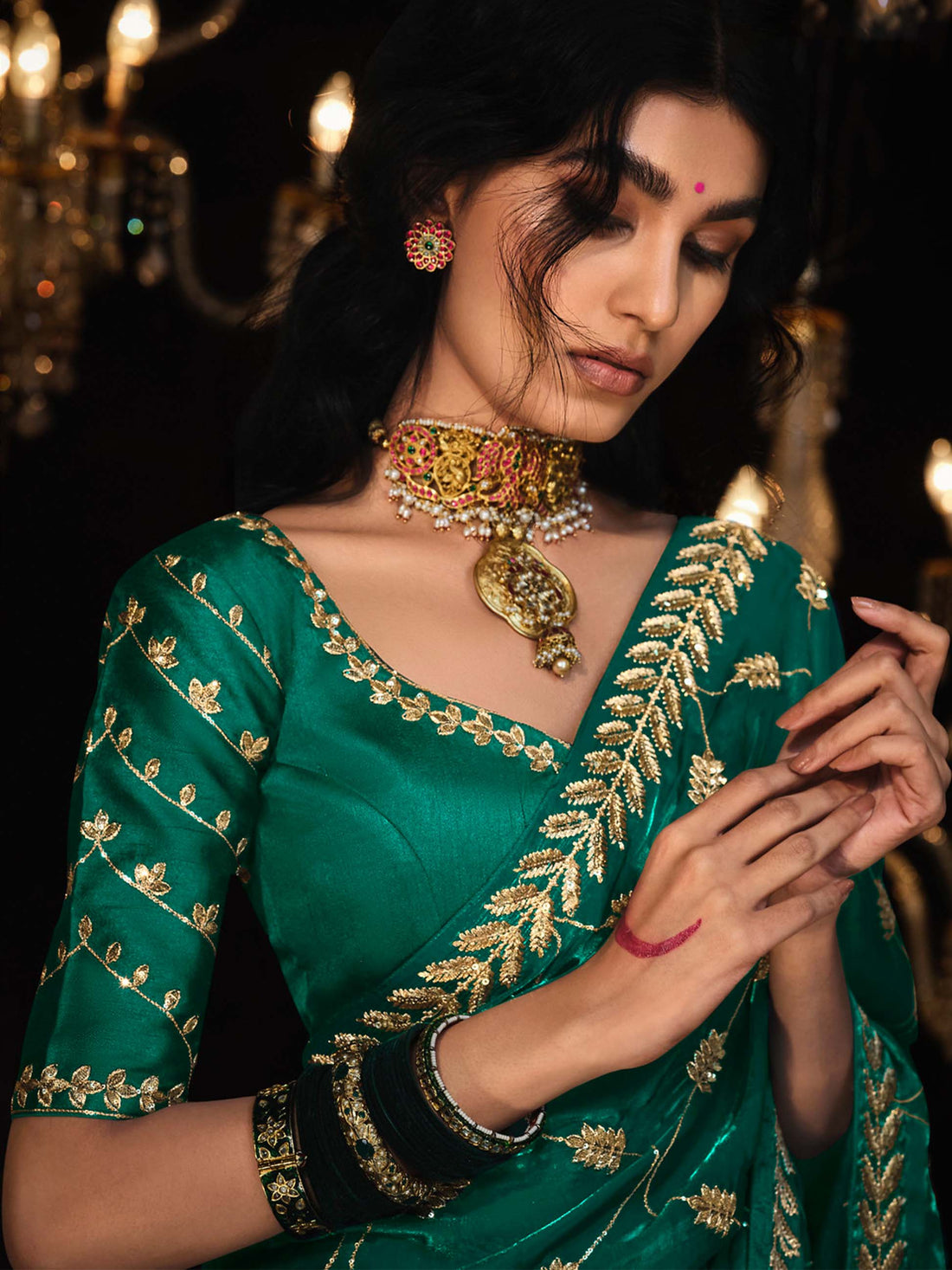 Kimora Glass Tissue Saree