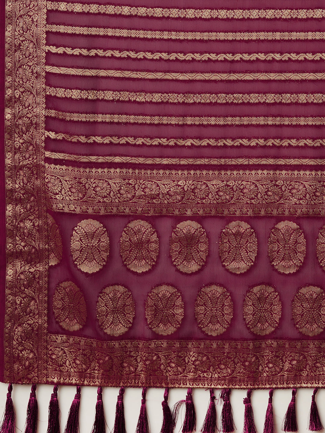 VARMALA WINE VISCOSE SAREE