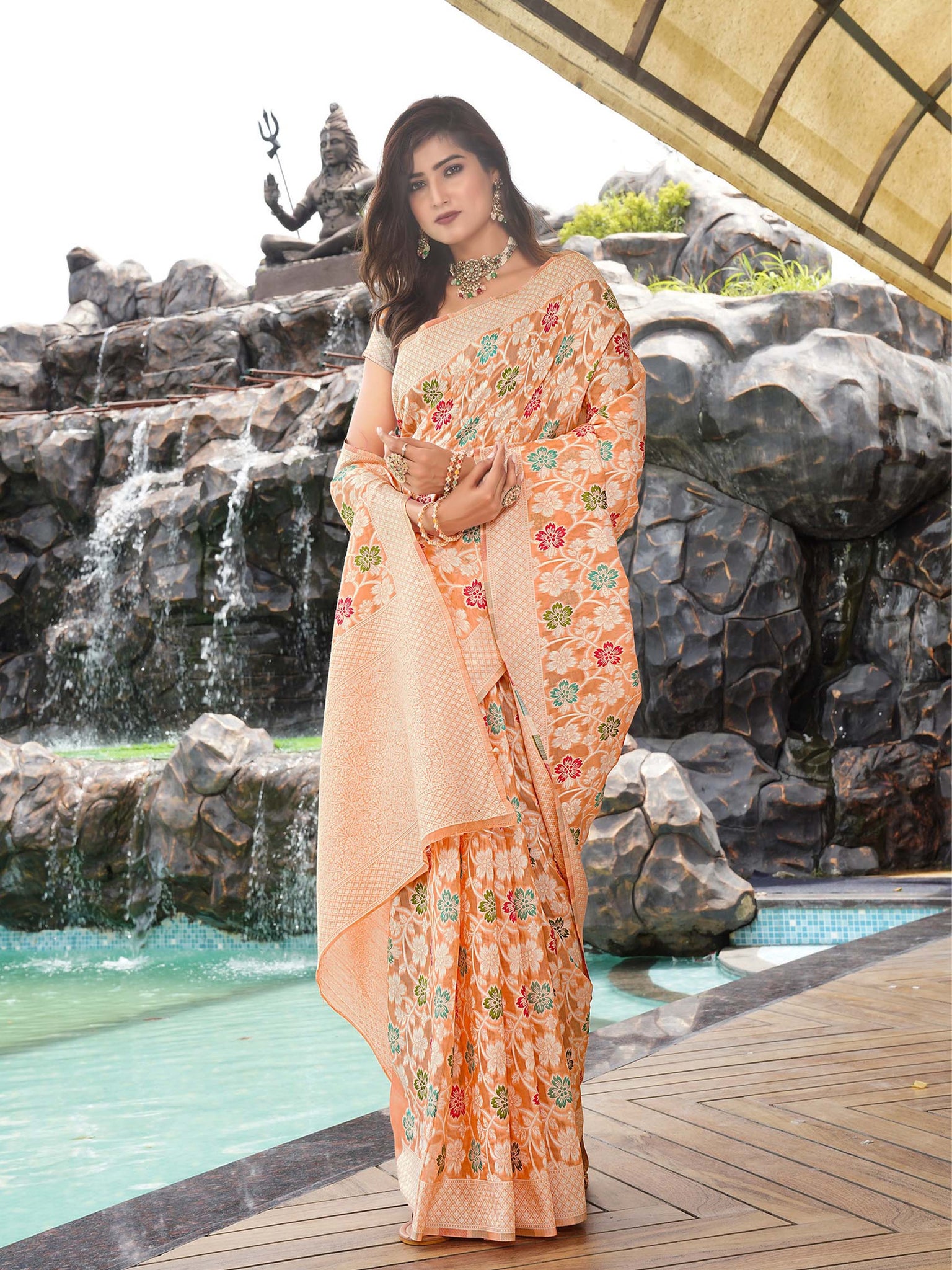 Ballam Kanjivaram silk Saree