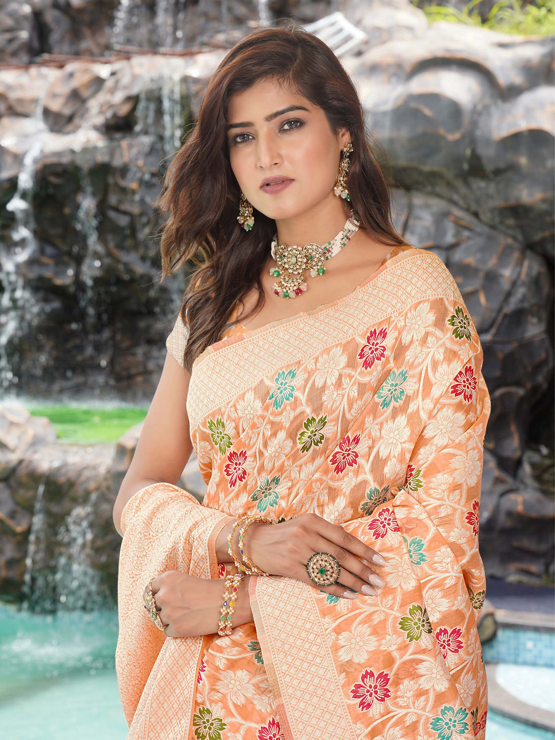 Ballam Kanjivaram silk Saree