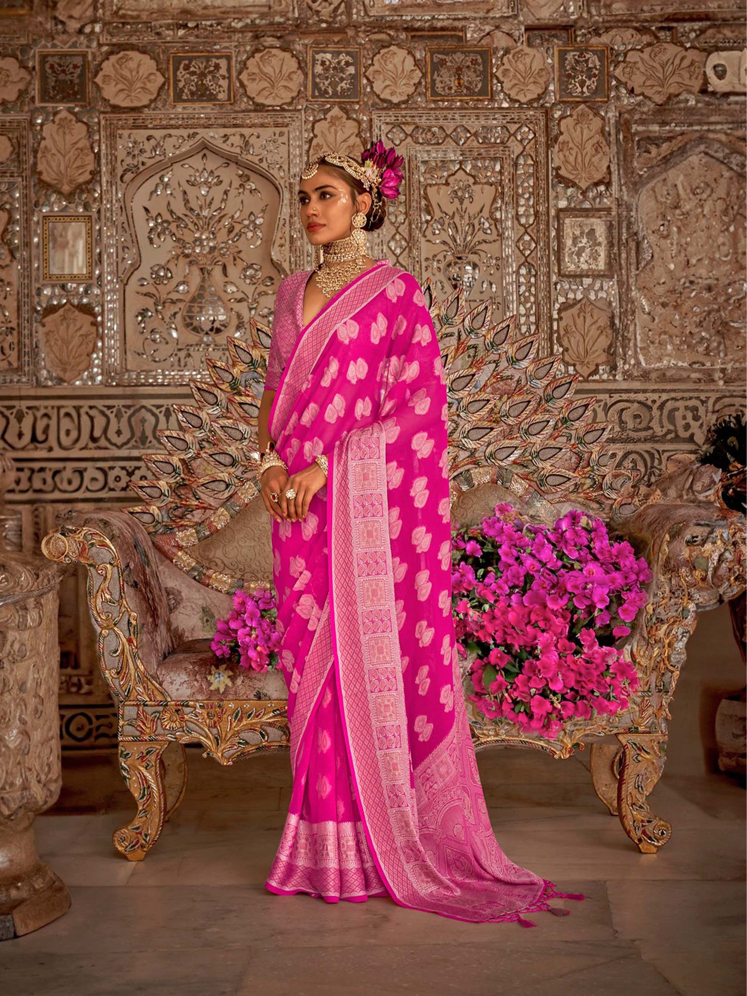 Upnyaas Pure Silk Saree