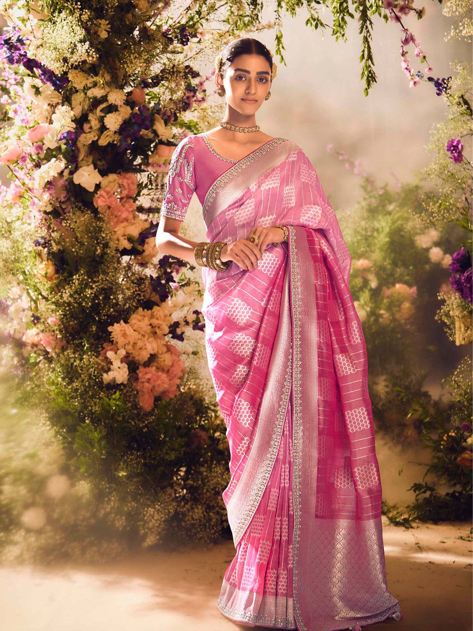 Kimora Banarasi Silk saree