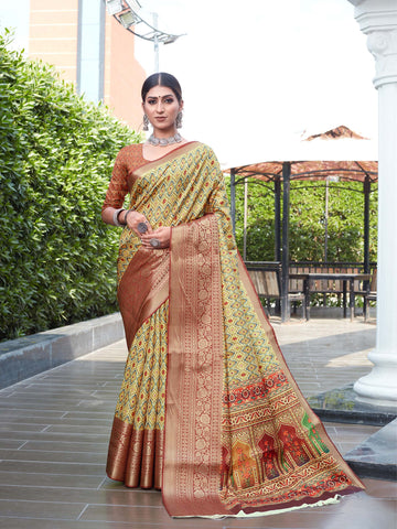 Lichi Digital Soft Silk Saree