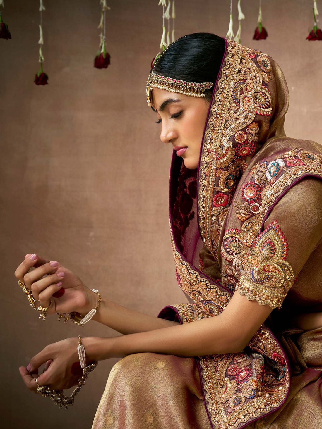 Dulhan Pure Tissue Saree