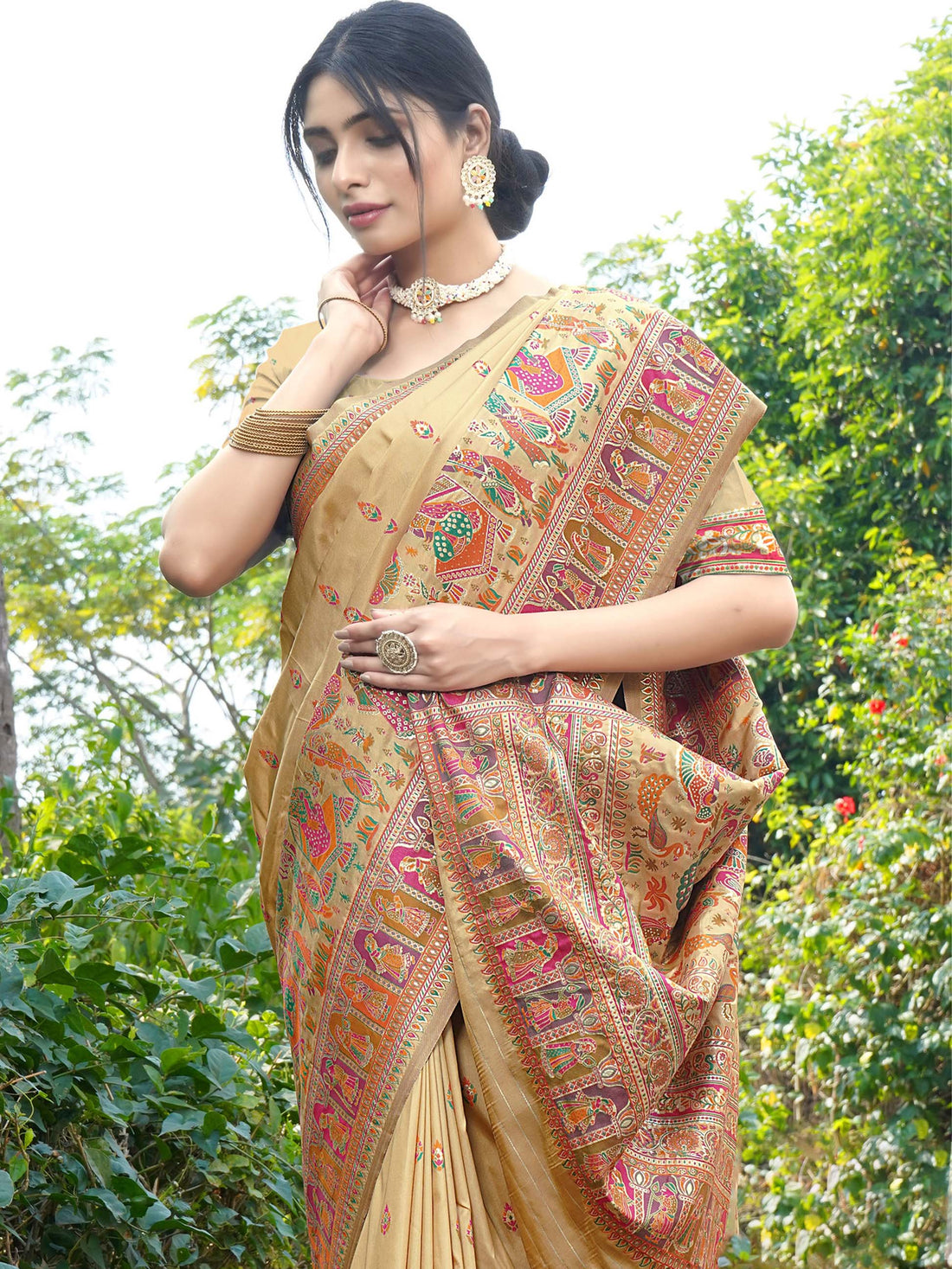 Panetar Dola Silk Saree