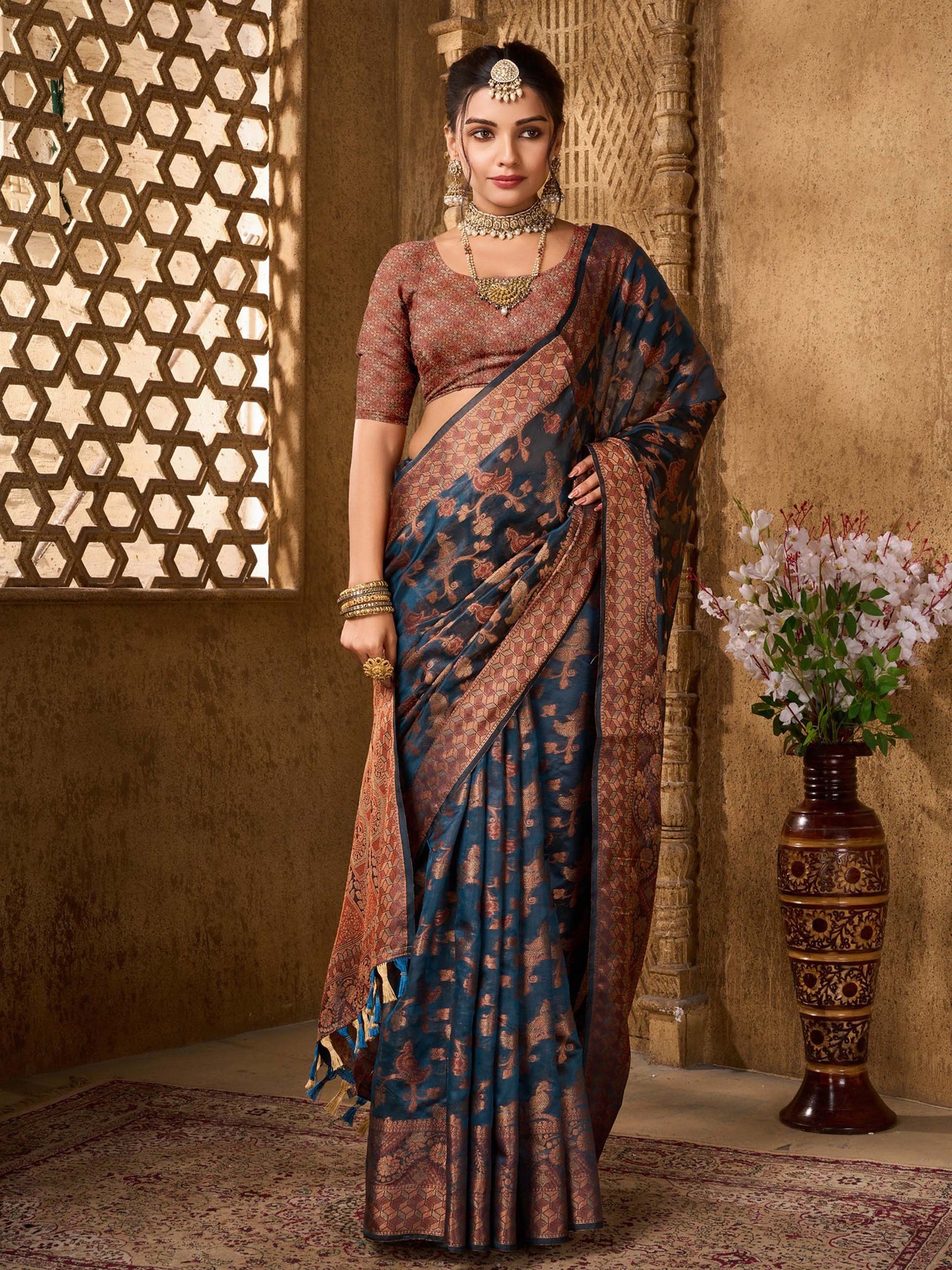 Evogue Vol Organza Saree