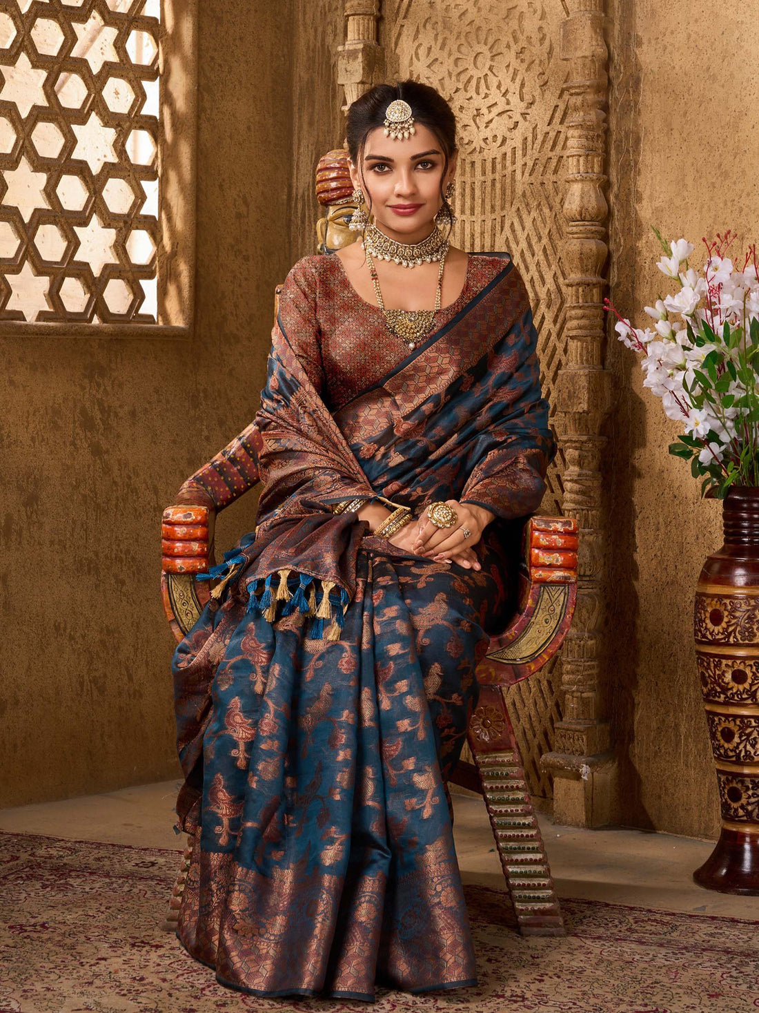 Evogue Vol Organza Saree