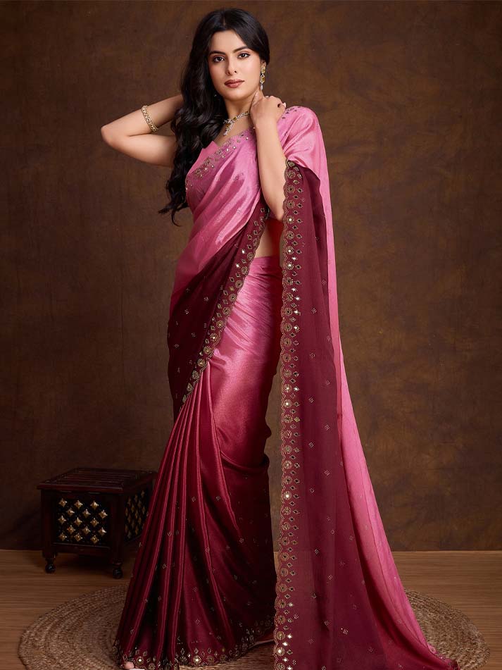 Glaze Chiffon Saree