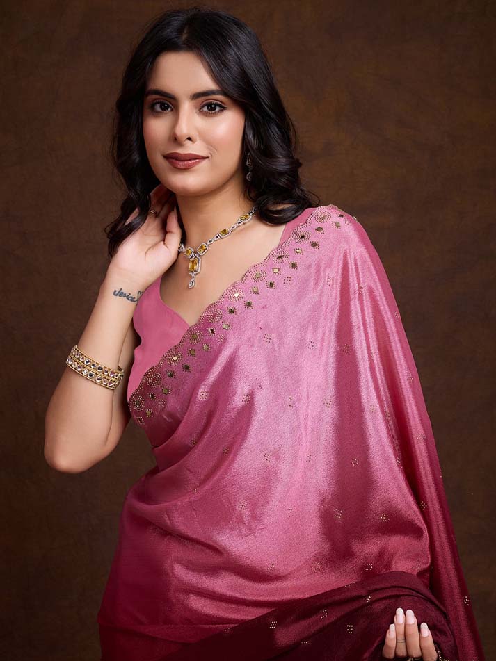Glaze Chiffon Saree