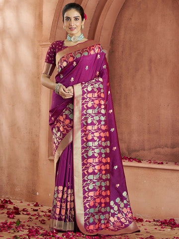 Savitri Vol Top Dyed Banarasi Saree