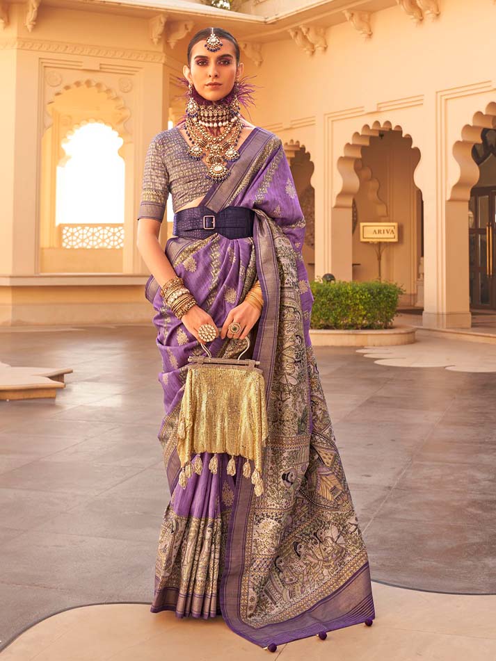 Kanyaadan Viscose Silk Saree