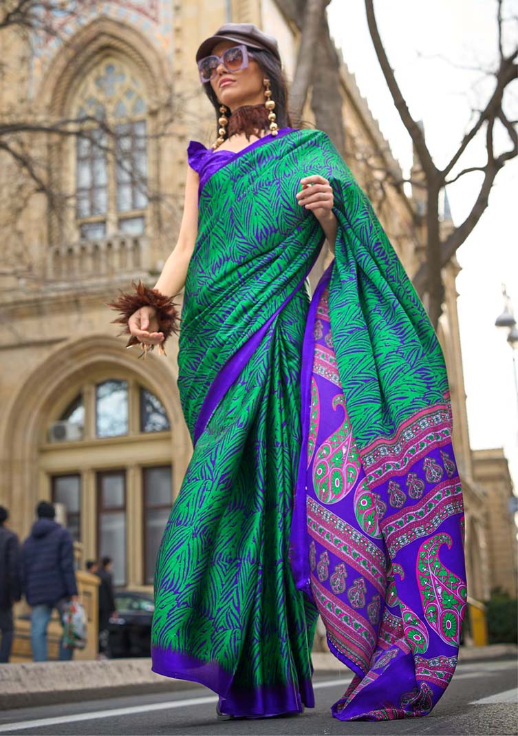 Kobe Satin Crepe Saree